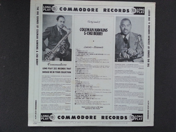 The Big Sounds Of Coleman Hawkins And Chu Berry