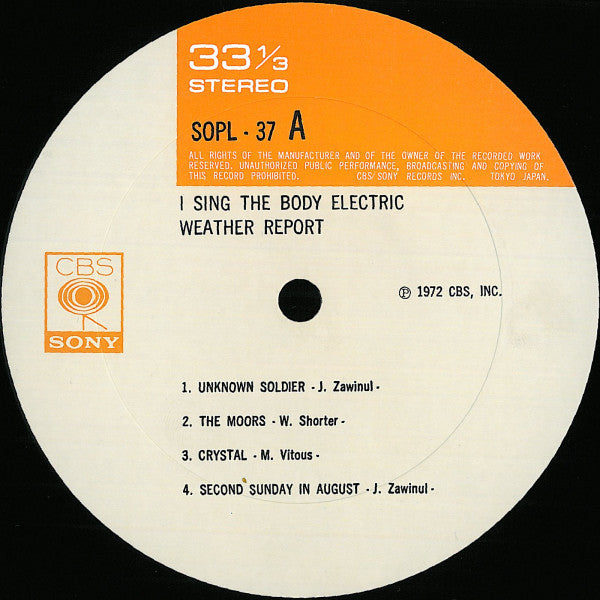 I Sing The Body Electric