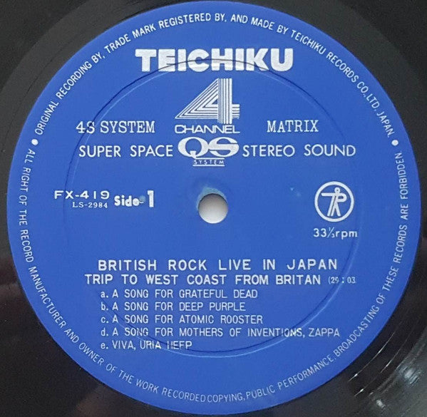 British Rock Live In Japan