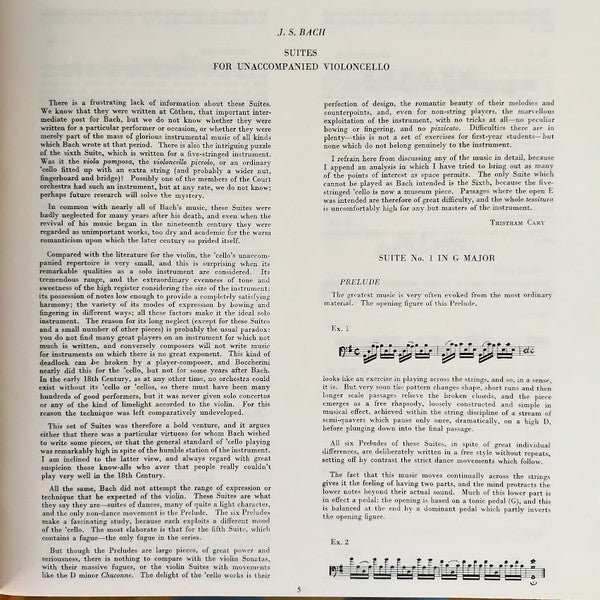 The Six Cello Suites (= 6 Suiten Für Violoncello = Les Suites Pour Violoncelle Seul)