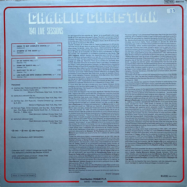 Release: Jazz Immortal - After Hours Monroe's Harlem Mintons-Vinyl-France-1982-500114-1303935