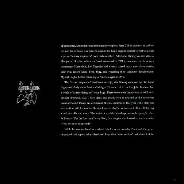 The Soundtrack From The Film The Song Remains The Same