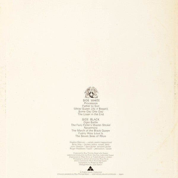Queen II = クイーン II ―ホワイト・クイーンとブラック・クイーンの啓示―
