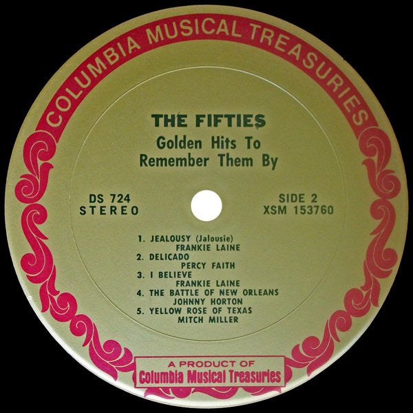 The 50's Greatest Love Songs / The 50's Golden Hits To Remember