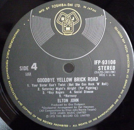 Goodbye Yellow Brick Road