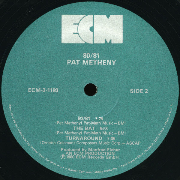 Release: 80/81-Vinyl-US-1980-ECM-2-1180-1814531