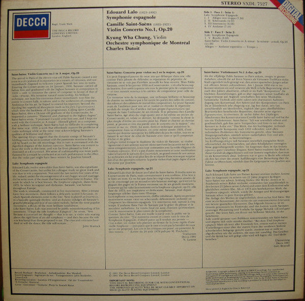 Symphonie Espagnole - Violin Concerto No.1