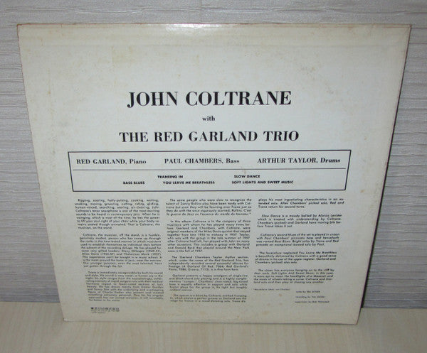 John Coltrane With The Red Garland Trio