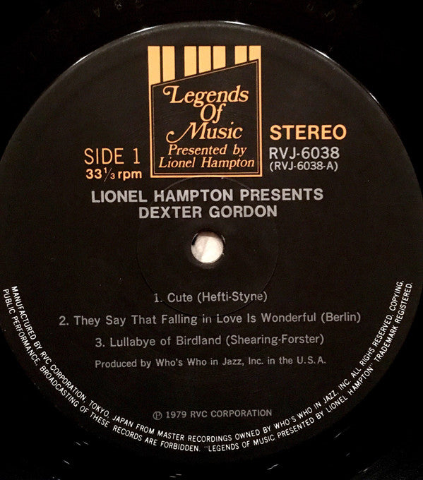 Lionel Hampton Presents Dexter Gordon