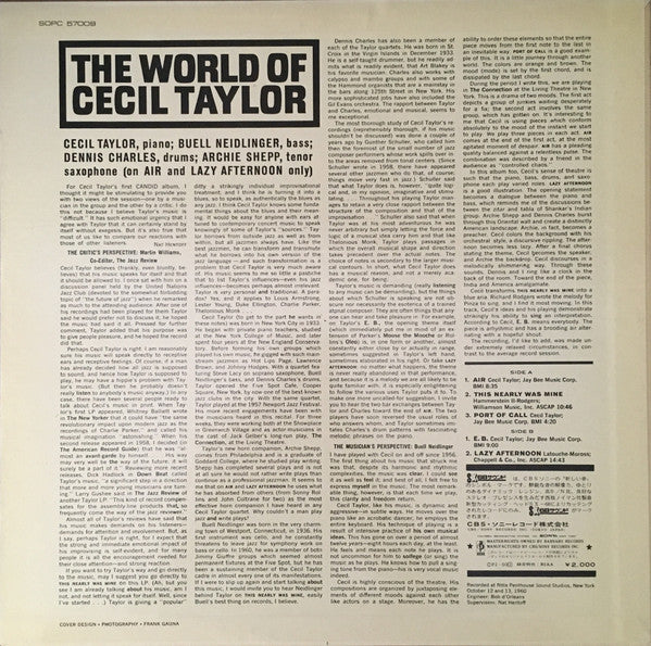 The World Of Cecil Taylor