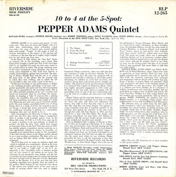 10 To 4 At The 5-Spot