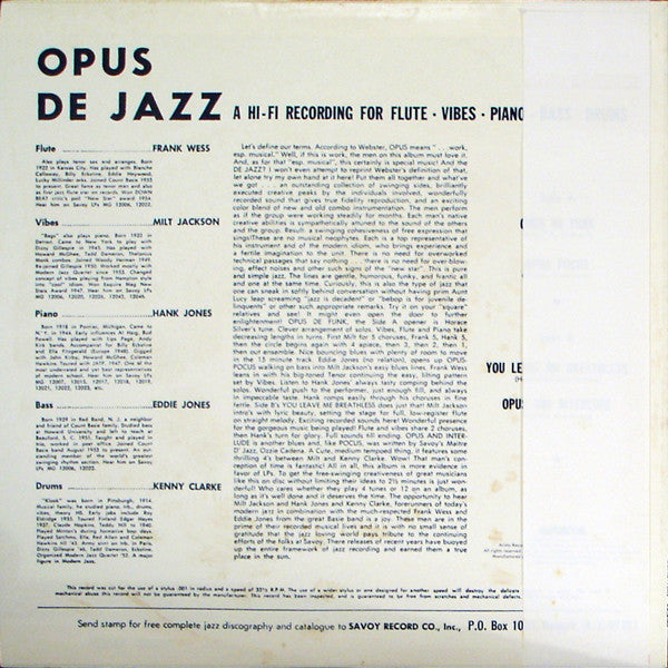 Opus De Jazz