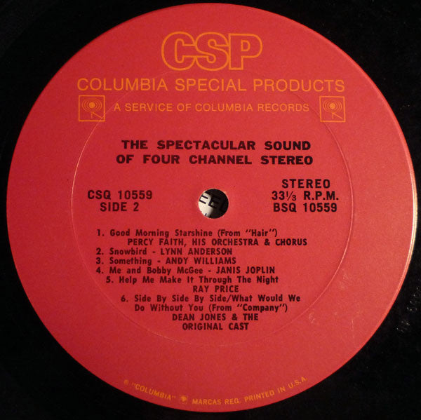 SQ Quadraphonic, The Spectacular Sound Of Four Channel Stereo