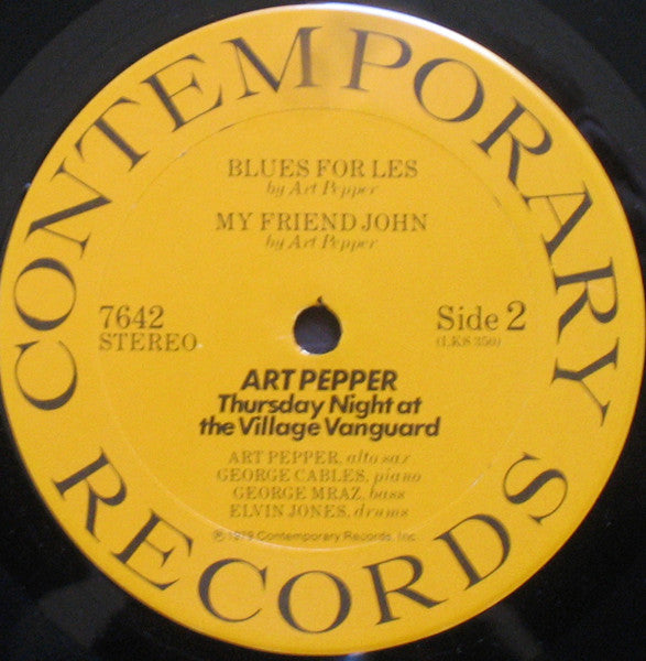 Thursday Night At The Village Vanguard