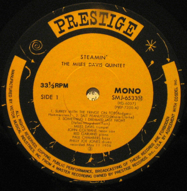 Steamin' With The Miles Davis Quintet