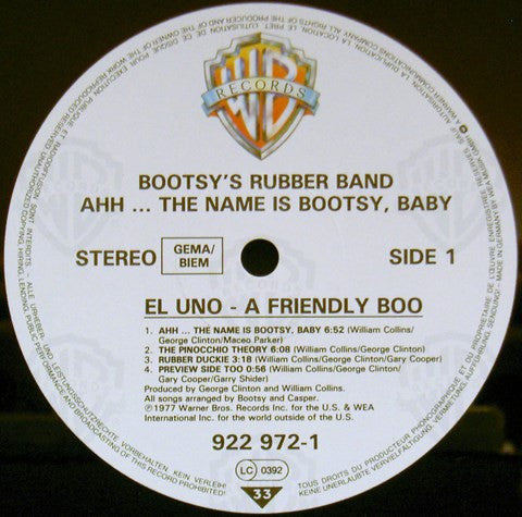 Ahh... The Name Is Bootsy, Baby!