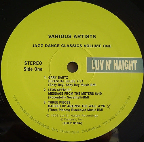 Jazz Dance Classics Volume One