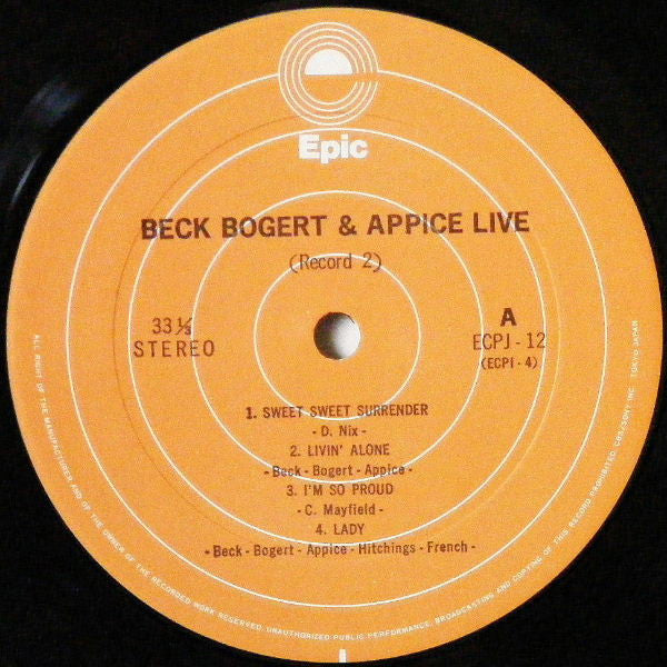 Beck, Bogert & Appice Live
