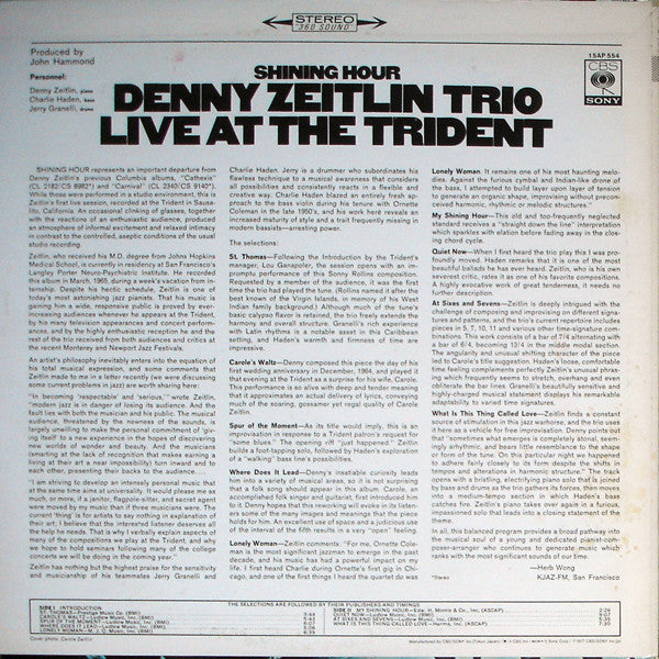 Shining Hour - Live At The Trident