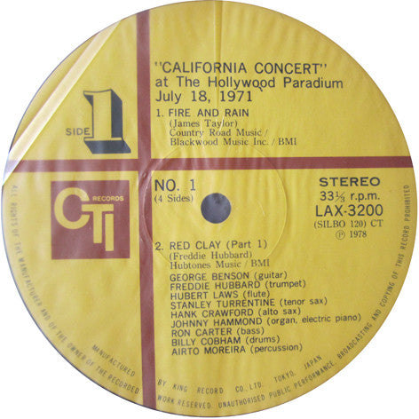 California Concert - The Hollywood Palladium