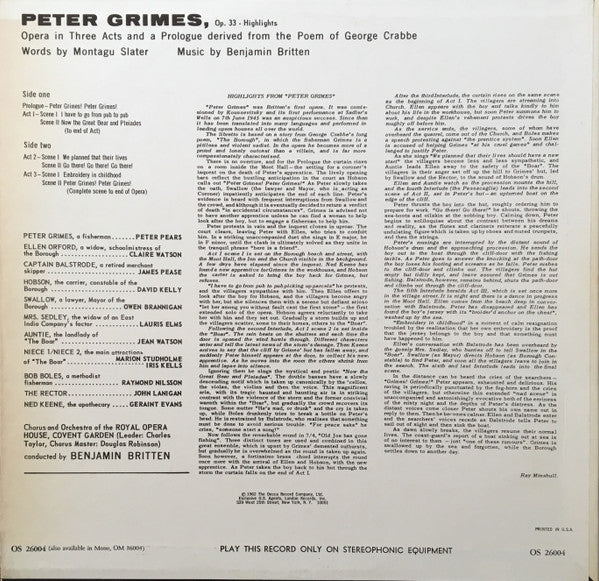 Peter Grimes - Highlights