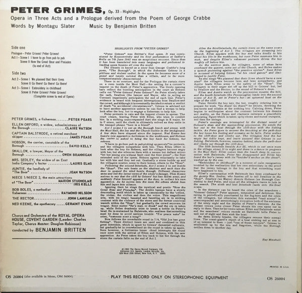 Peter Grimes - Highlights