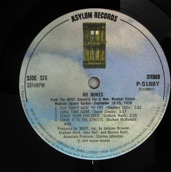 No Nukes - From The Muse Concerts For A Non-Nuclear Future - Madison Square Garden - September 19-23, 1979