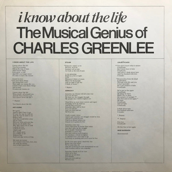 I Know About The Life