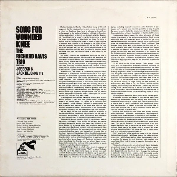 Song For Wounded Knee