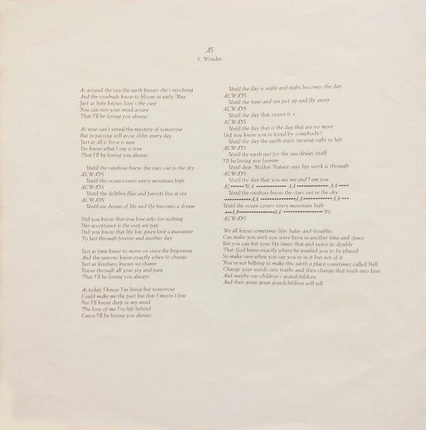 Songs In The Key Of Life