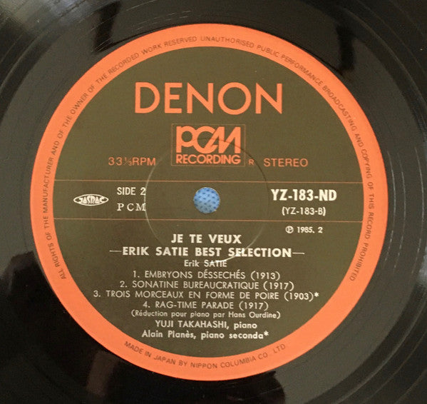 Je Te Veux Erik Satie Best Selection