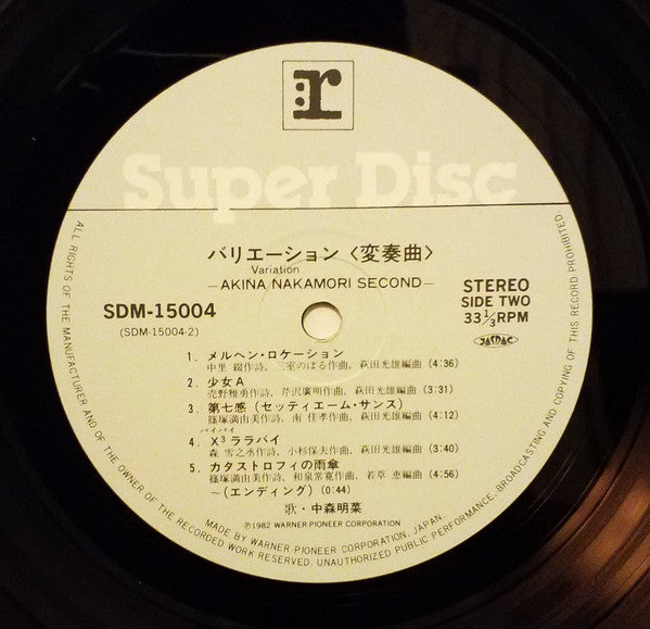 バリエーション〈変奏曲〉= Variation