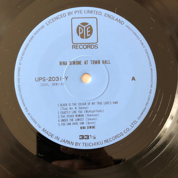 Nina Simone At Town Hall - Nina Simone Collections Vol. 3