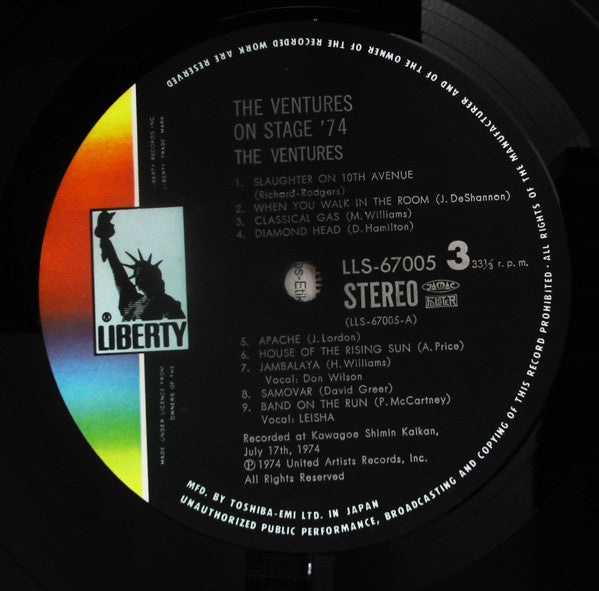 The Ventures On Stage '74