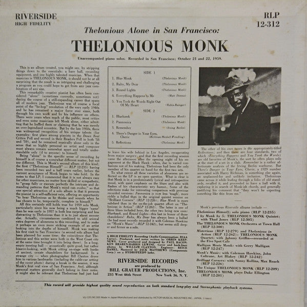 Thelonious Alone In San Francisco