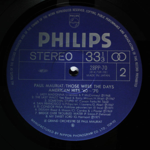 Those Were The Days American Hits '60-'70