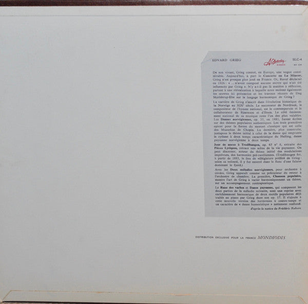 Danses Norvegiennes - Jour de Noces à Trodlhaugen - Mélodies Norvégiennes