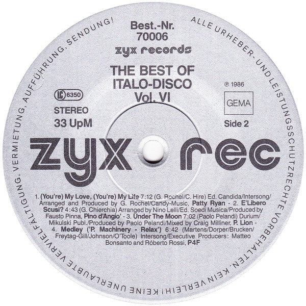 The Best Of Italo-Disco Vol. 6