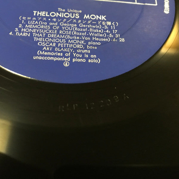 The Unique Thelonious Monk