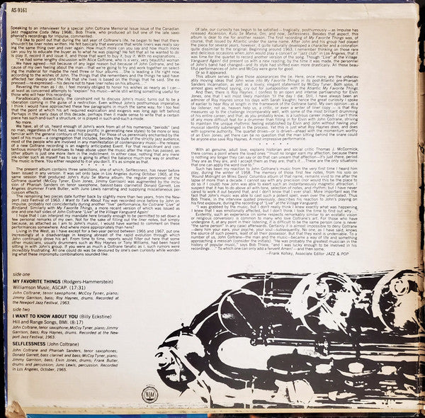 Release: Selflessness Featuring My Favorite Things-Vinyl-US-1968-AS-9161, AS-9161-11761681