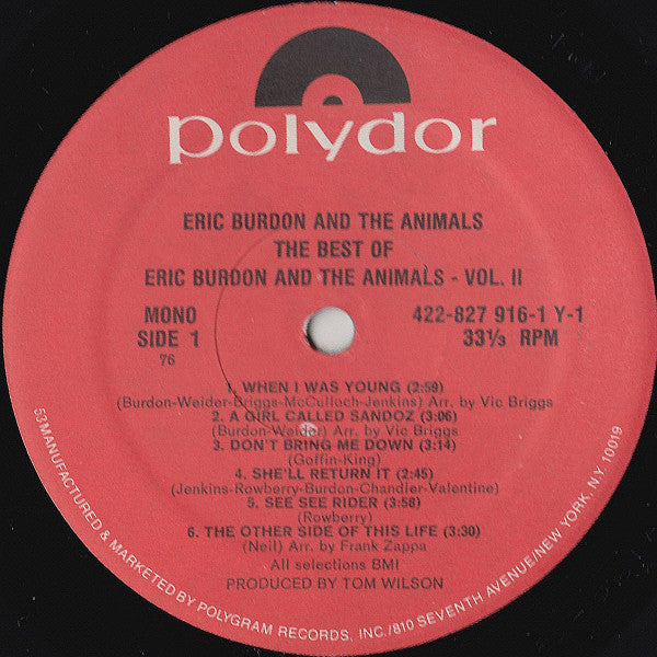The Best Of Eric Burdon And The Animals Vol. II