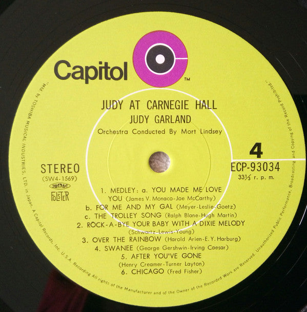 Judy at Carnegie Hall