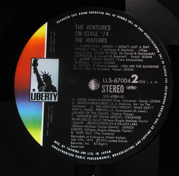 The Ventures On Stage '74