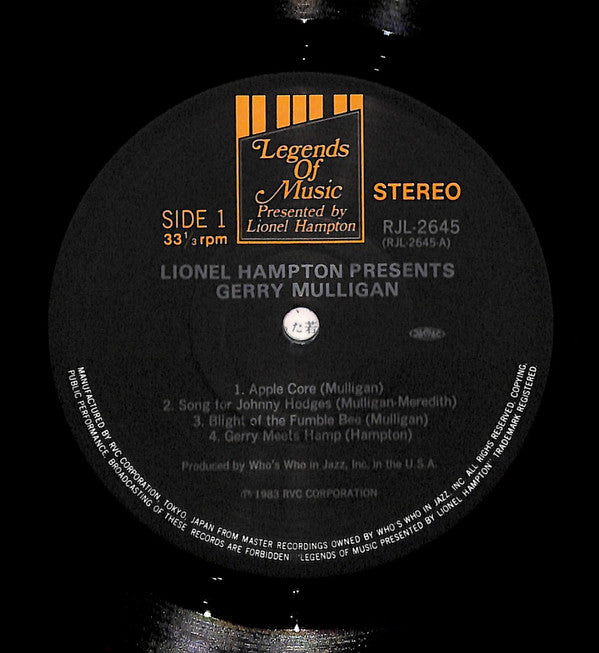 Lionel Hampton Presents Gerry Mulligan