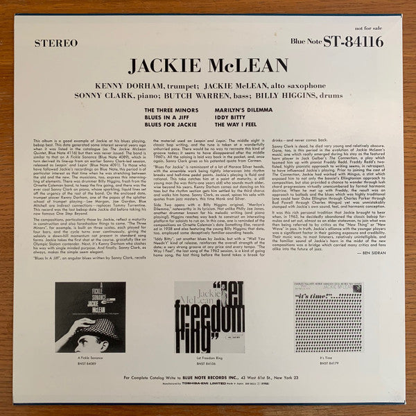 The Jackie McLean Quintet