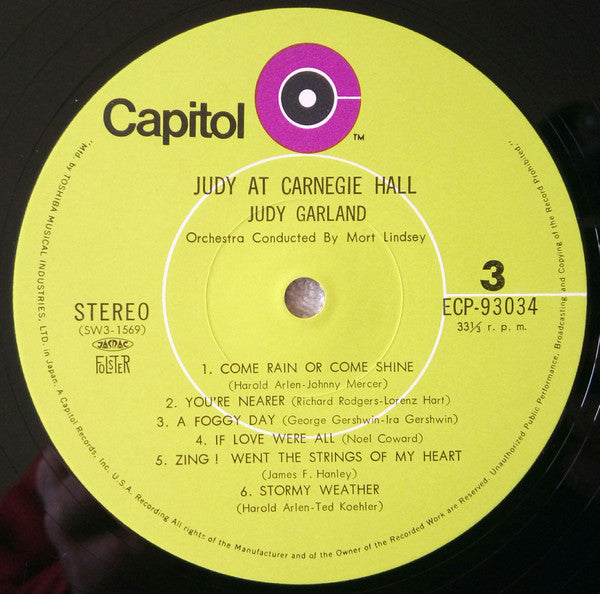 Judy at Carnegie Hall