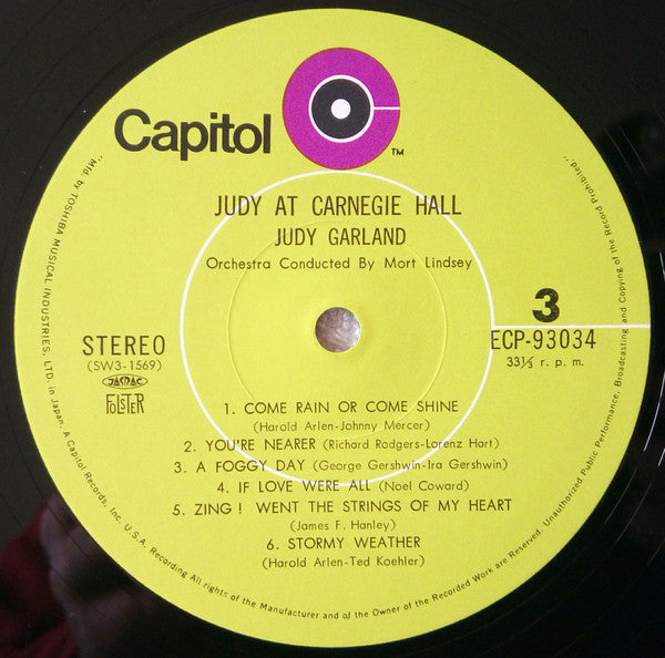 Judy at Carnegie Hall