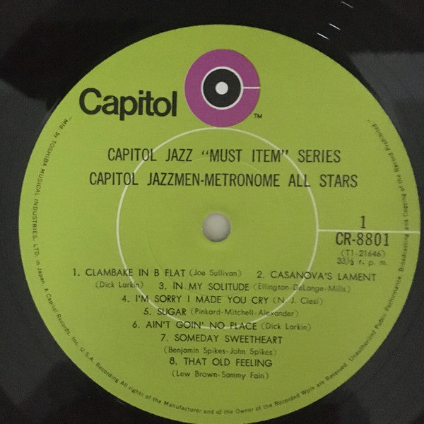 Capitol Jazzmen-Metronome All Stars