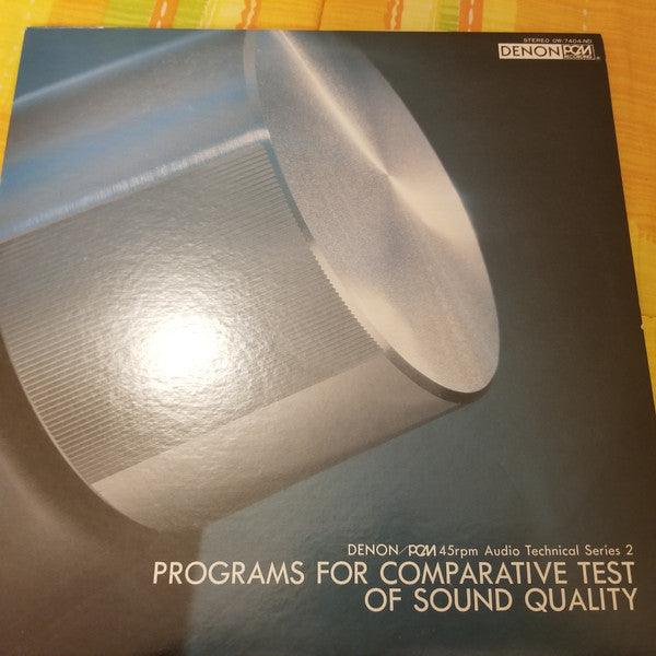Programs For Comparative Test Of Sound Quality