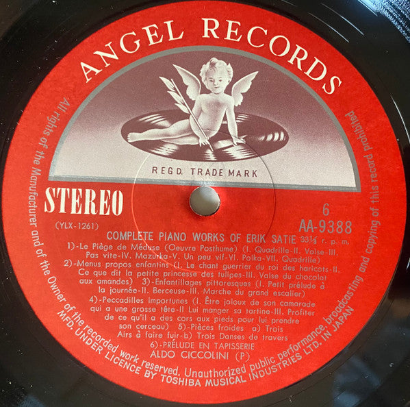 Complete Piano Works Of Erik Satie